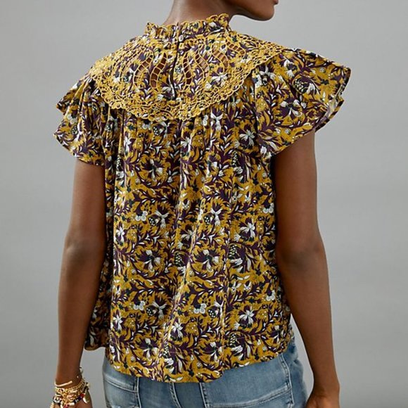 Anthropologie x Othilia Federica Ruffled Blouse - Picture 5 of 5